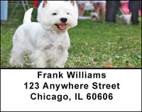 Terrier dog Address Labels | LBBAC-69