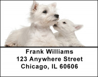 Westie Puppies Address labels | LBBAC-73