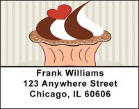 Vintage Cupcakes Address Labels | LBBAP-30