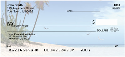 A Touch Of Paradise Personal Checks | BAF-91