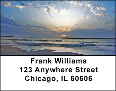 Sunsets Over Water Address Labels | LBBAA-86
