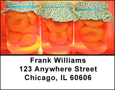 Canned Peaches Address Labels | LBBAC-22
