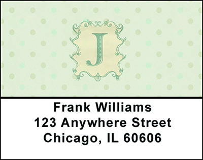 Vintage Monogram J Address Labels | LBBAL-95