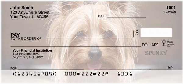 Yorkshire Terrier Personal Checks | BAA-21