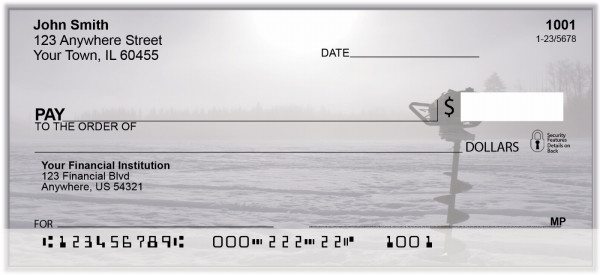Winter Ice Fishing Personal Checks | BAL-49