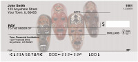 African Masks Personal Checks | AFR-05