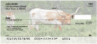 Texas Longhorns Cattle Personal Checks | BAF-54