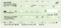 Purple Polka Dots Personal Checks | BAI-40