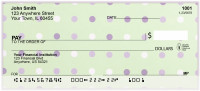 Purple Polka Dots Personal Checks | BAI-40