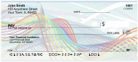 Abstract Rainbow Wave Personal Checks | BAI-48