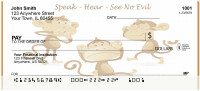 Speak-Hear-See No Evil Personal Checks | BAL-79
