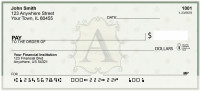 Vintage Monogram A Personal Checks | BAL-86