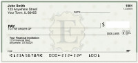 Vintage Monogram E Personal Checks | BAL-90