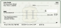 Vintage Monogram H Personal Checks | BAL-93
