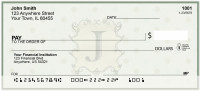 Vintage Monogram J Personal Checks | BAL-95