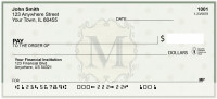 Vintage Monogram M Personal Checks | BAL-98