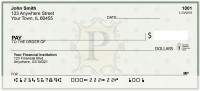 Vintage Monogram P Personal Checks | BAP-02