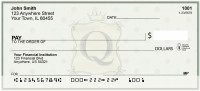 Vintage Monogram Q Personal Checks | BAP-03