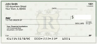 Vintage Monogram R Personal Checks | BAP-04