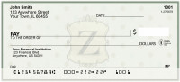 Vintage Monogram Z Personal Checks | BAP-12