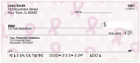 Pink Ribbon Whimsy Personal Checks | BAP-14