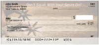 Cowboy Spurs Personal Checks | BAP-29