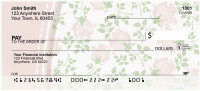 Pink Rose Splash Personal Checks | BAP-75