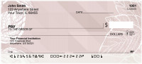 Pink Geometric Nature Personal Checks | BAP-78