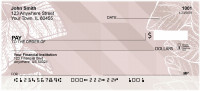 Pink Geometric Nature Personal Checks | BAP-78