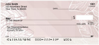 Pink Geometric Nature Personal Checks | BAP-78