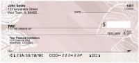 Pink Geometric Nature Personal Checks | BAP-78