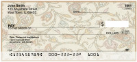 Orange Paisley Personal Checks | BAP-81