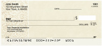 Ornamental Beige Personal Checks | BAP-82