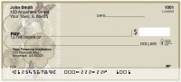 Vintage Autumn Floral Personal Checks | BAP-84