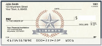Stars - Stripes Retro Style Personal Checks | BAP-85