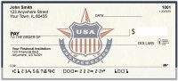 Stars - Stripes Retro Style Personal Checks | BAP-85