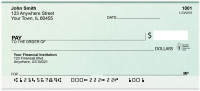 Blue-Green Parchment Personal Checks | BAQ-36