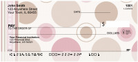 Pink - Brown Dots on Dots Personal Checks | BAQ-45