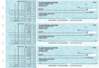 Swirls Multi Purpose Designer Business Checks | BU3-CDS24-DEP