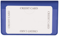 Blue Vinyl Debit Card Cover | DVP-BLU01