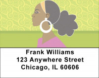 African Beauty Address Labels | LBAFR-16