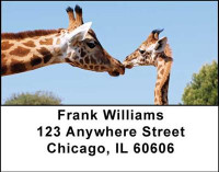 Giraffes Address Labels | LBANI-27