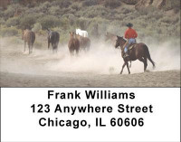Wild Horse Roundup Address Labels | LBANI-81