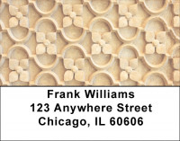 Beautiful Wall Carvings Address Labels | LBASI-08
