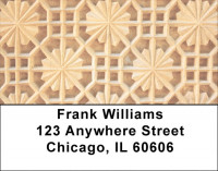 Beautiful Wall Carvings Address Labels | LBASI-08