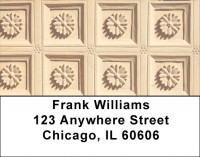 Beautiful Wall Carvings Address Labels | LBASI-08