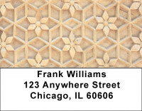 Beautiful Wall Carvings Address Labels | LBASI-08