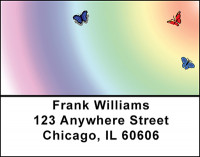 Butterfly Symmetry Address Labels | LBBAB-34