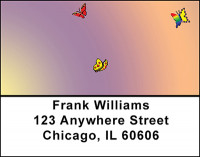 Butterfly Symmetry Address Labels | LBBAB-34