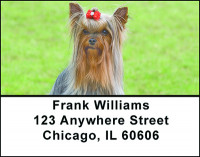 Yorkshire Terrier Sparkle Address Labels | LBBAB-40